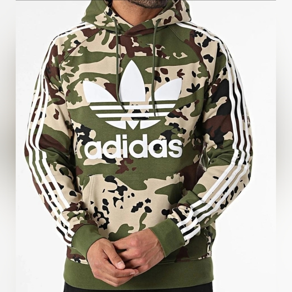 Adidas Camo Hoodie, Brand New (No Tags)